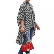 Women everyday loose shirt, striped shirt