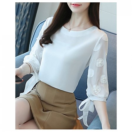 Women daily shirt, solid color, casual shirt