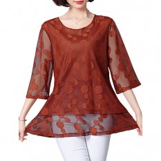 Women shirt, solid color lace