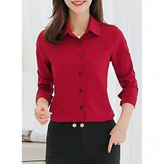 Women daily shirt, solid color shirt