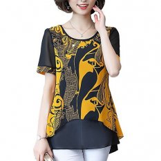 Women everyday tops, patterned floral style, chiffon, fashion