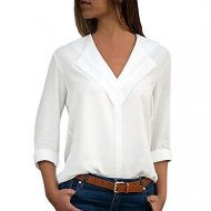 Women shirt comfortable shirt, solid color V-neck slip