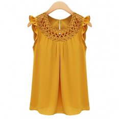 Women daily basic clothing, solid color ruffle