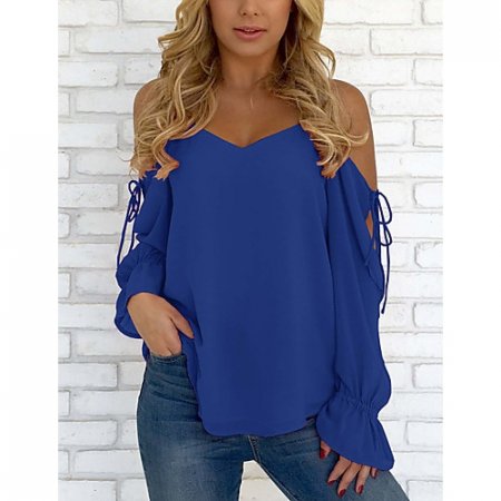 Women everyday top, solid color backless