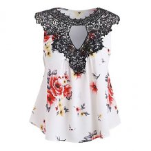 Women casual, daily basic shirt, floral print