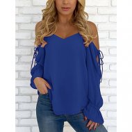 Women everyday top, solid color backless